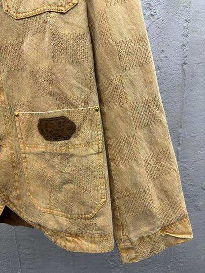 Veste en jean à damier vintage Louis Vuitton « #3801 »