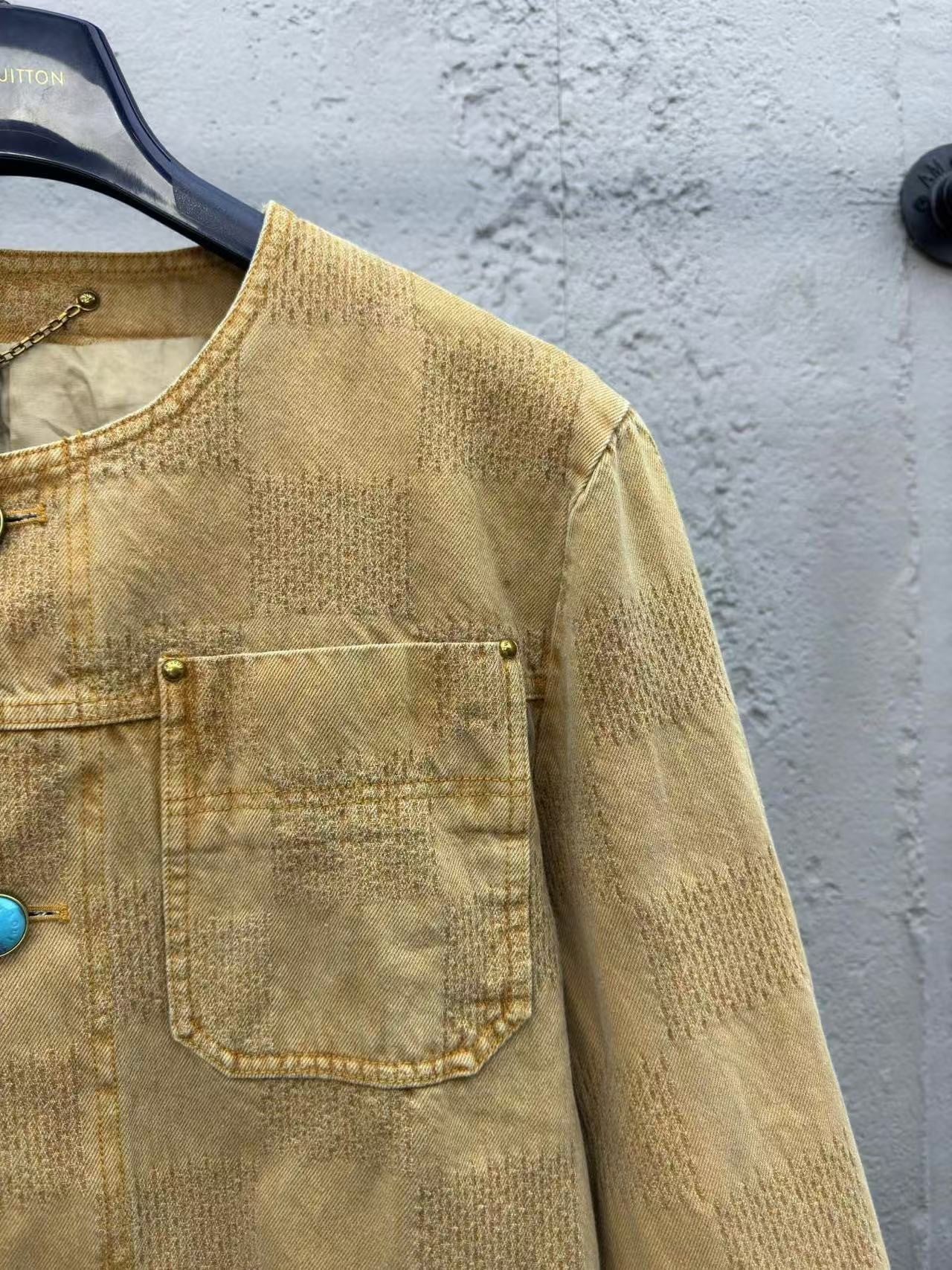 Veste en jean à damier vintage Louis Vuitton « #3801 »