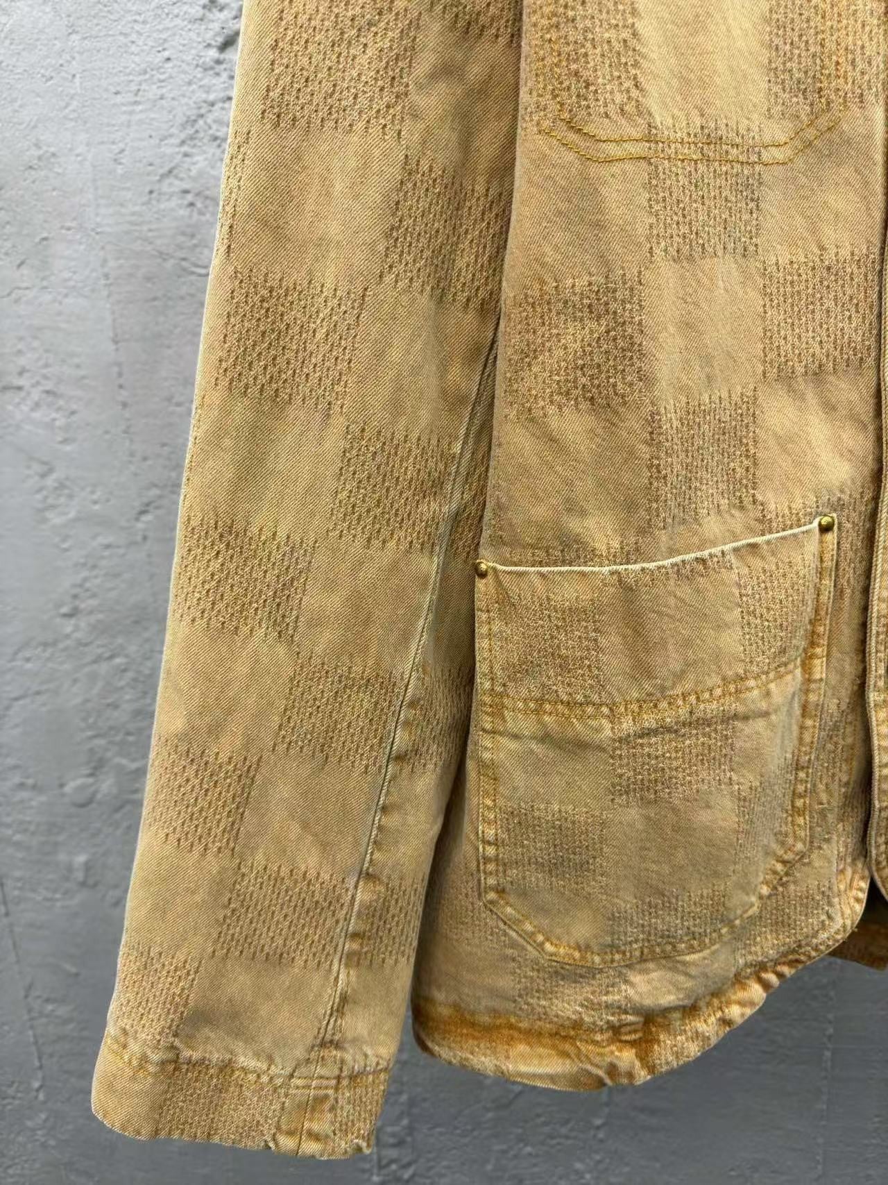 Veste en jean à damier vintage Louis Vuitton « #3801 »