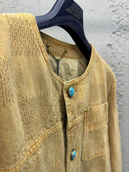 Veste en jean à damier vintage Louis Vuitton « #3801 »