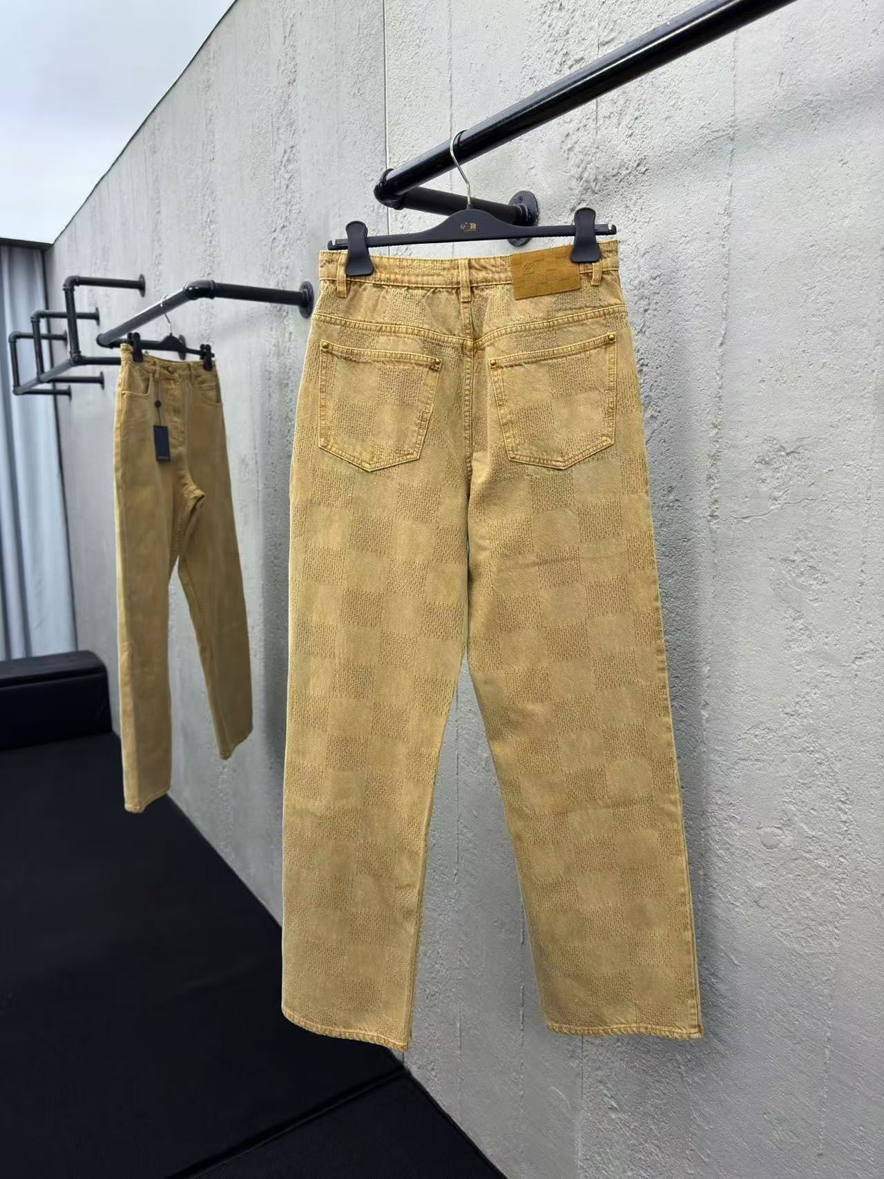 「#3802」Jean à damier vintage Louis Vuitton