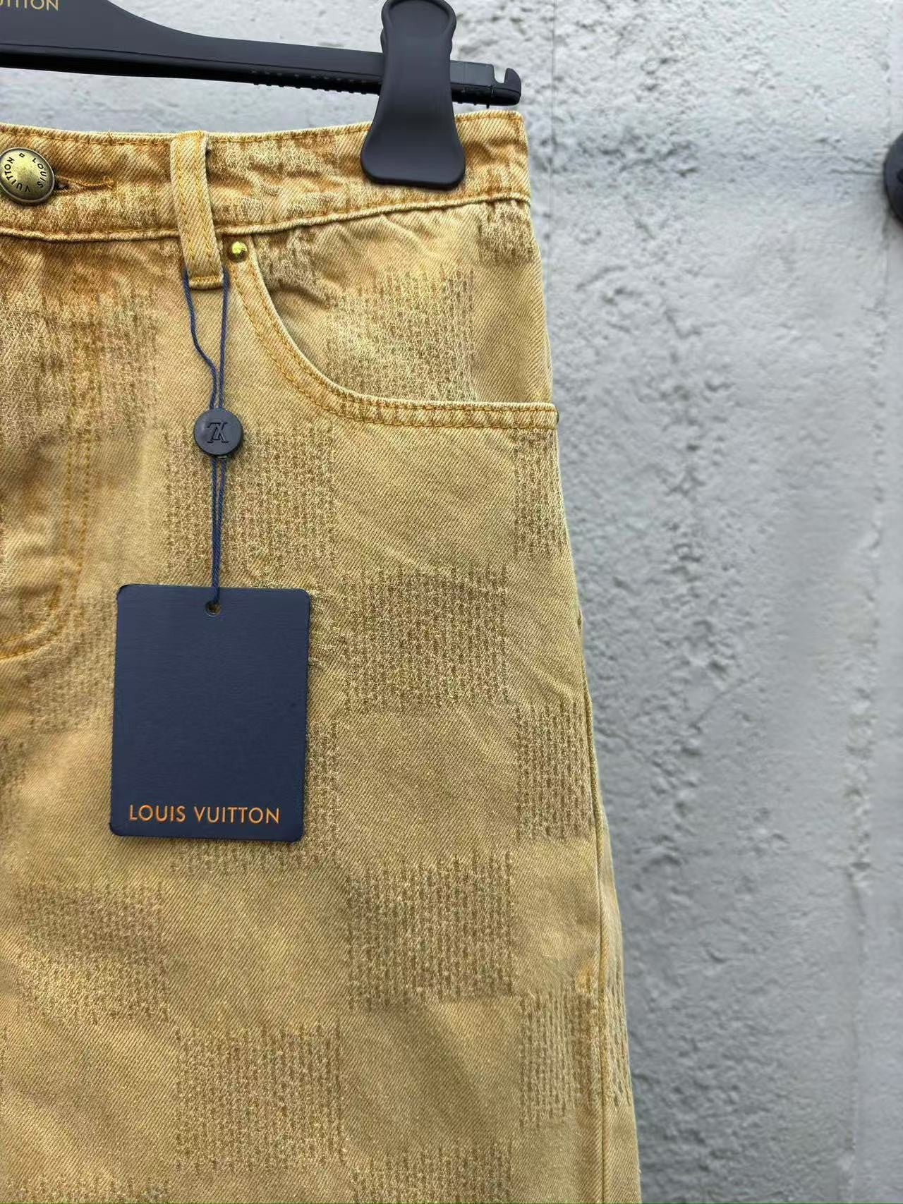 「#3802」Jean à damier vintage Louis Vuitton