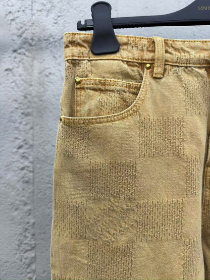 「#3802」Jean à damier vintage Louis Vuitton