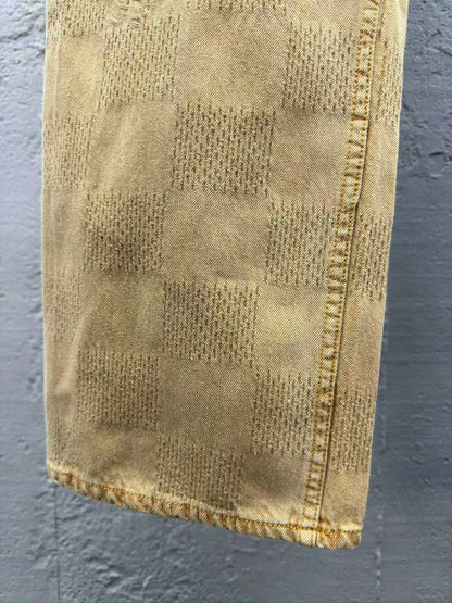 「#3802」Jean à damier vintage Louis Vuitton