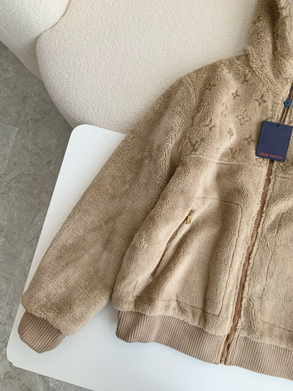 「#3511」Nouvelle veste réversible LV en laine et peau de mouton