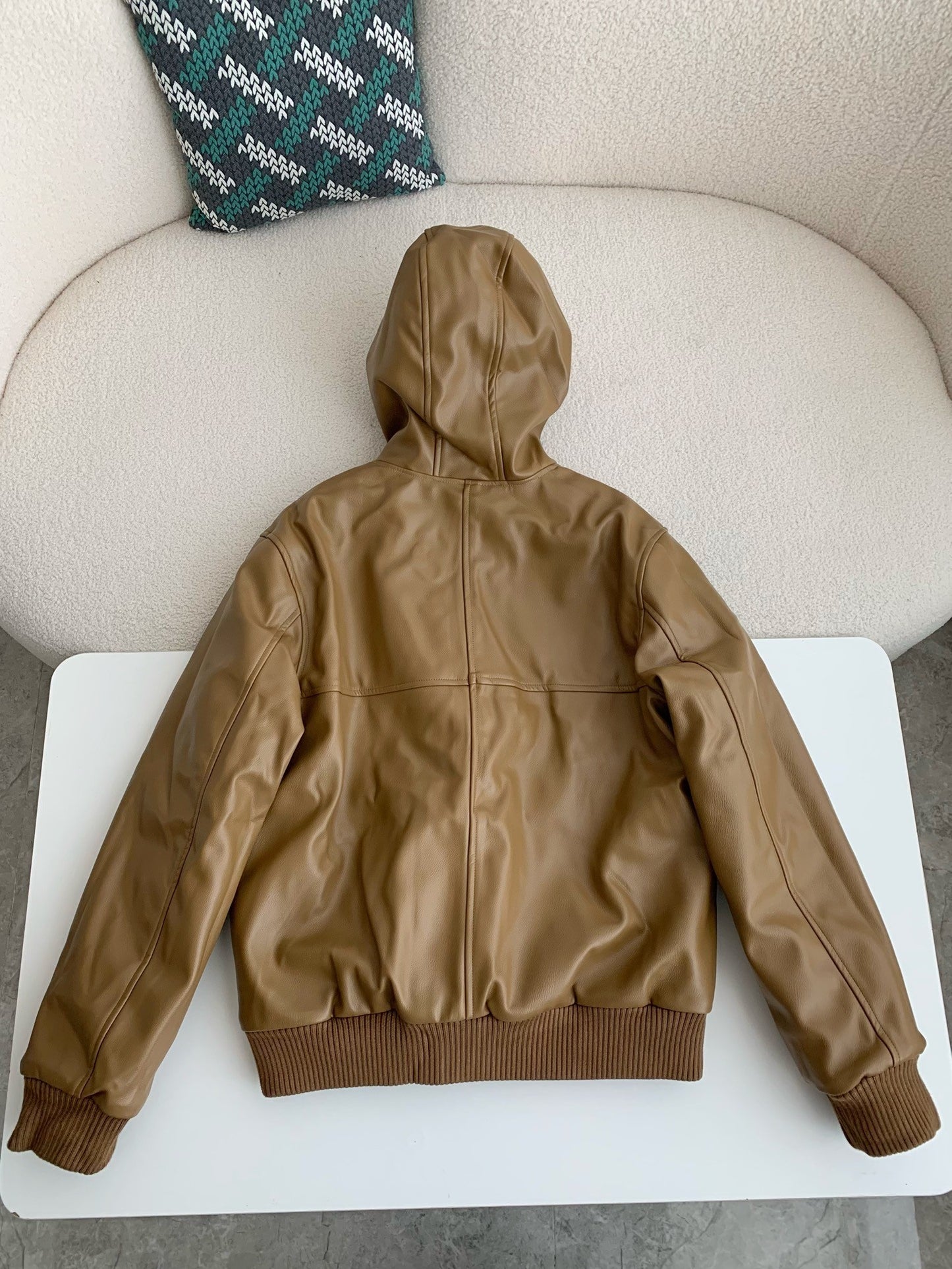 「#3511」Nouvelle veste réversible LV en laine et peau de mouton