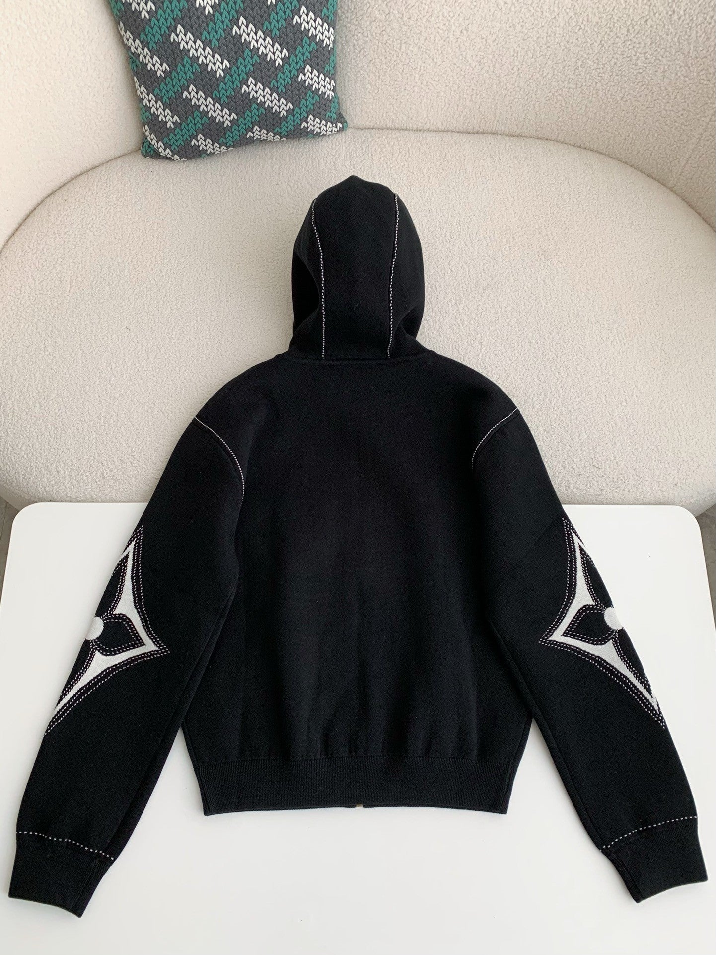 「#3850」Louis Vuitton SS24 Logo Inlaid flower zipper sweatshirt Jackets