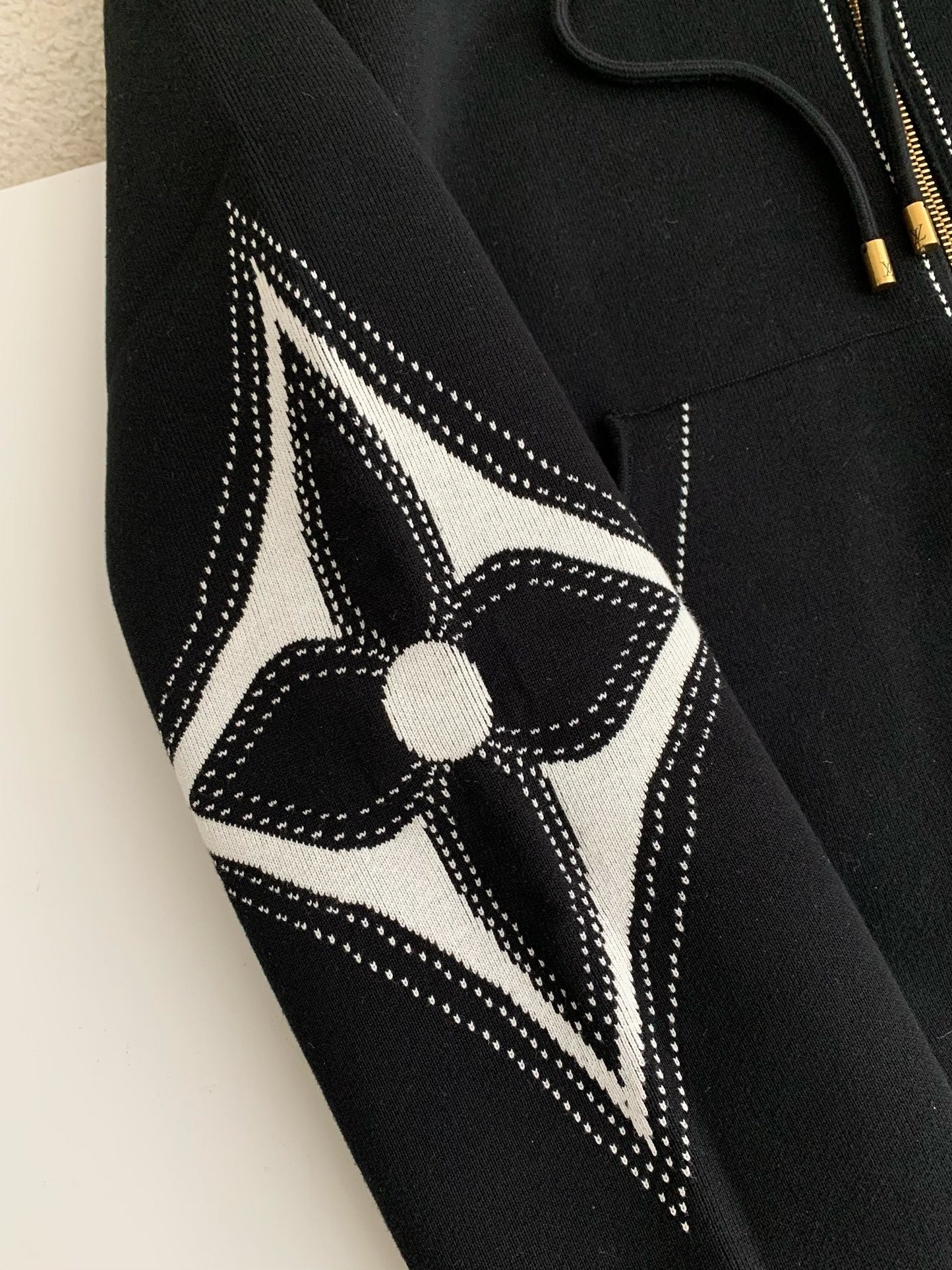 「#3850」Louis Vuitton SS24 Logo Inlaid flower zipper sweatshirt Jackets