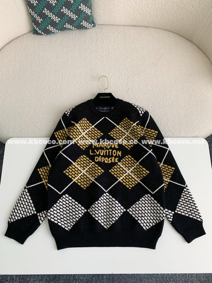 「#3927」Louis Vuitton ss25 Pre-Spring collection, blended wool round-neck sweater