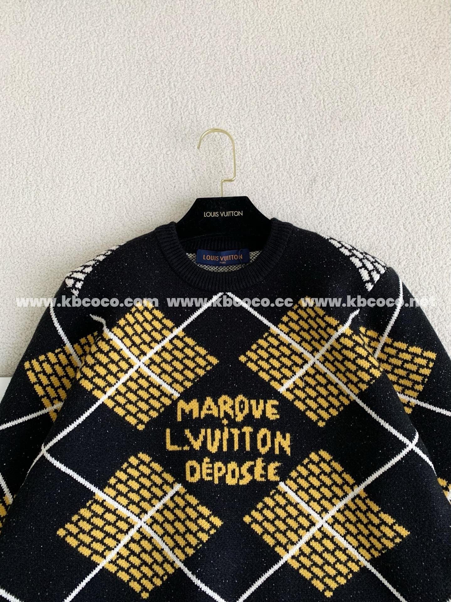 「#3927」Louis Vuitton ss25 Pre-Spring collection, blended wool round-neck sweater