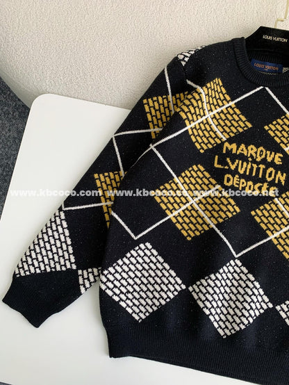 「#3927」Louis Vuitton ss25 Pre-Spring collection, blended wool round-neck sweater