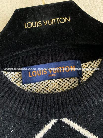 「#3927」Louis Vuitton ss25 Pre-Spring collection, blended wool round-neck sweater