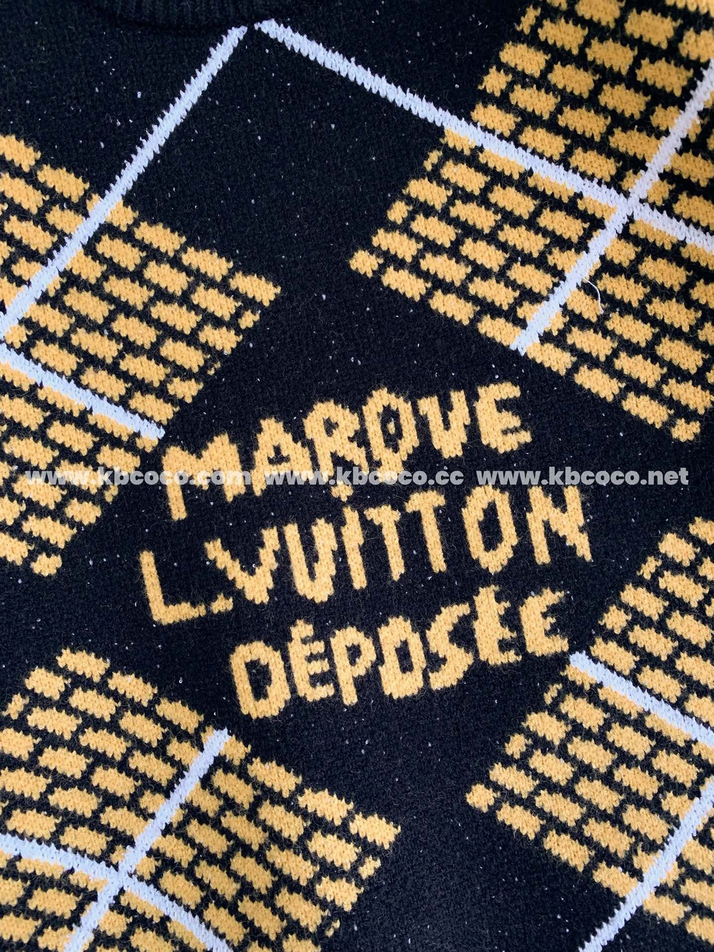 「#3927」Louis Vuitton ss25 Pre-Spring collection, blended wool round-neck sweater