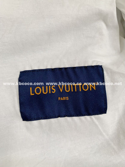 「#3929」Louis Vuitton Ski Series FW24 Checkerboard Color-Block Fleece Jacket
