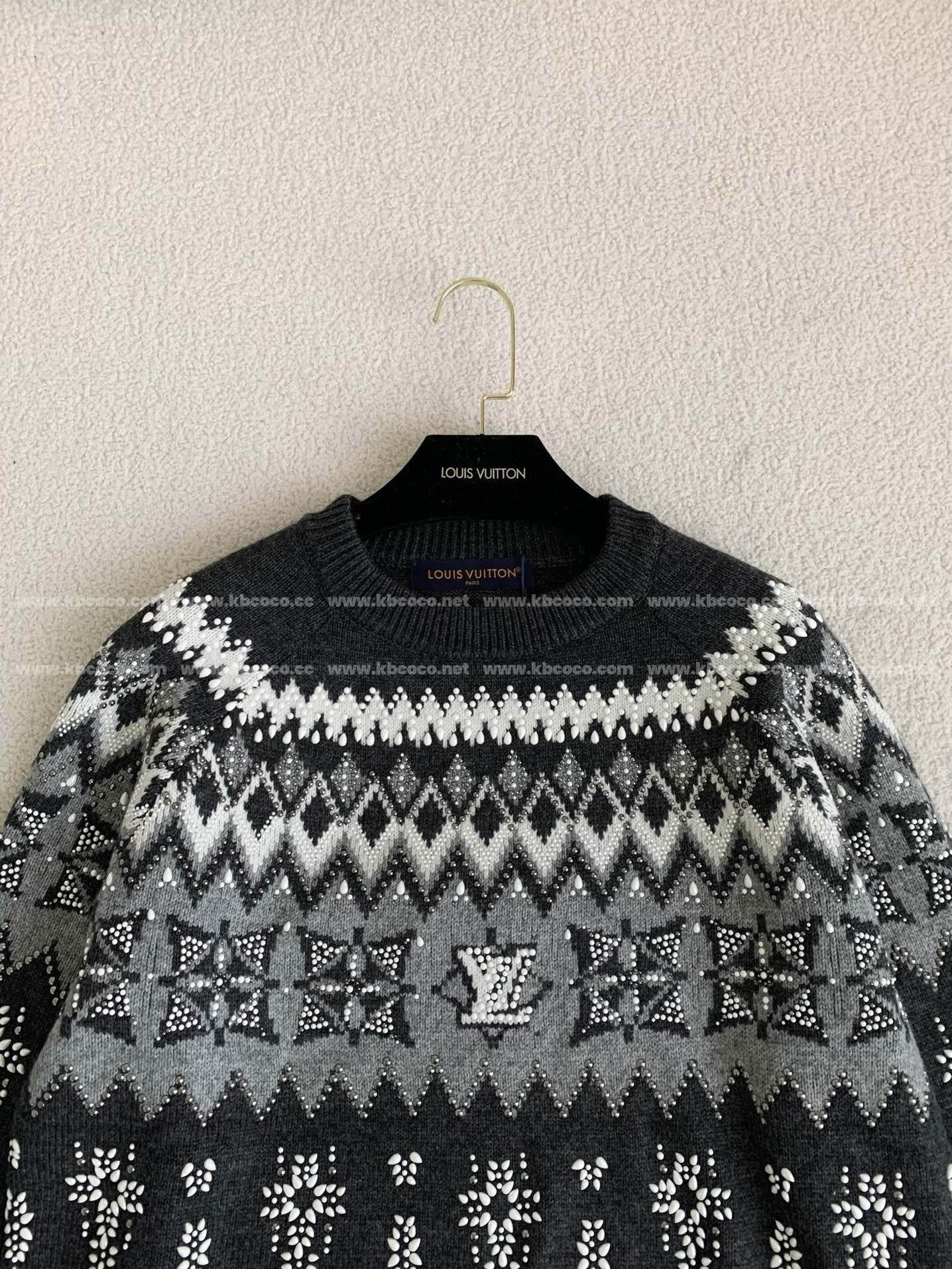 Pull col rond Louis Vuitton Ski Collection AH24, n° 3969