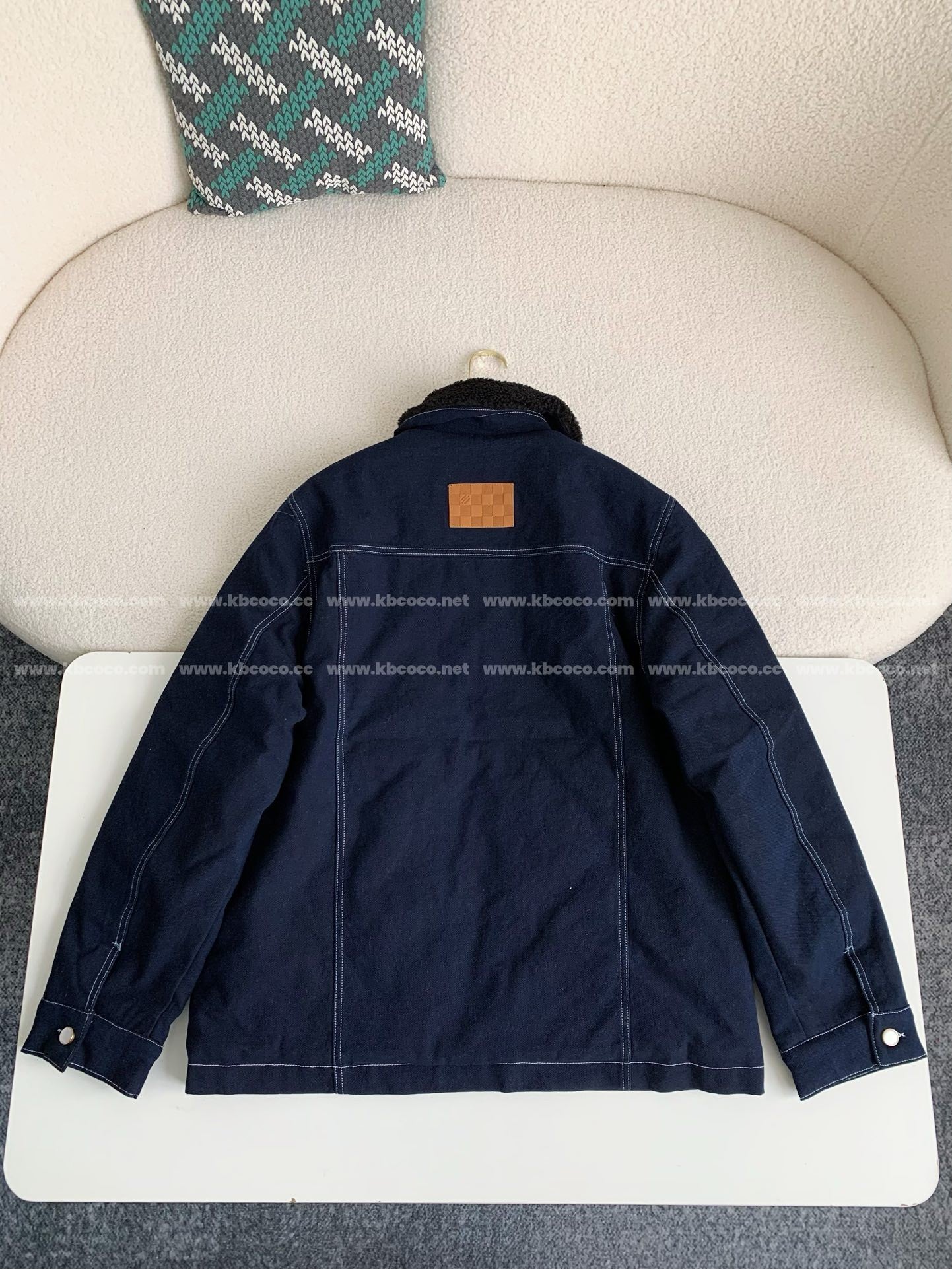 「#4007」Louis Vuitton SS25 Zippered open-and-closed spliced turn-down collar jacket