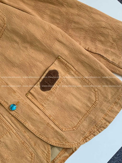 Veste décontractée à col rond et boutonnage simple Louis Vuitton FW24 « #4152 »