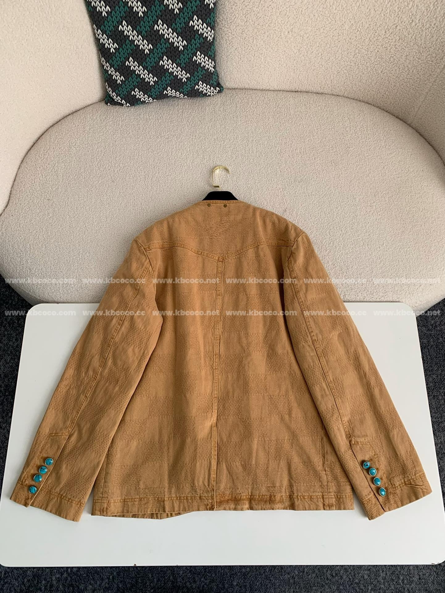 Veste décontractée à col rond et boutonnage simple Louis Vuitton FW24 « #4152 »