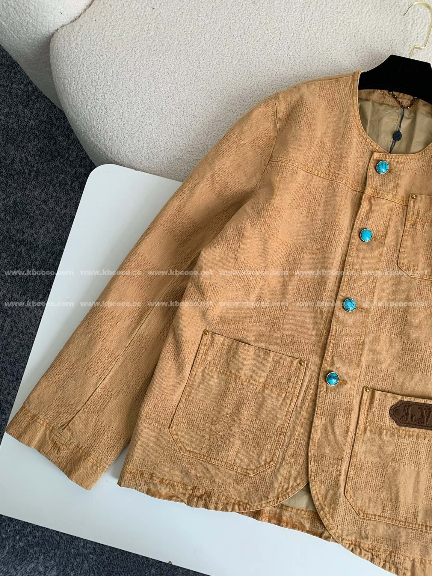 Veste décontractée à col rond et boutonnage simple Louis Vuitton FW24 « #4152 »