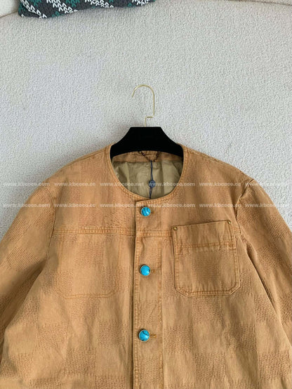 Veste décontractée à col rond et boutonnage simple Louis Vuitton FW24 « #4152 »