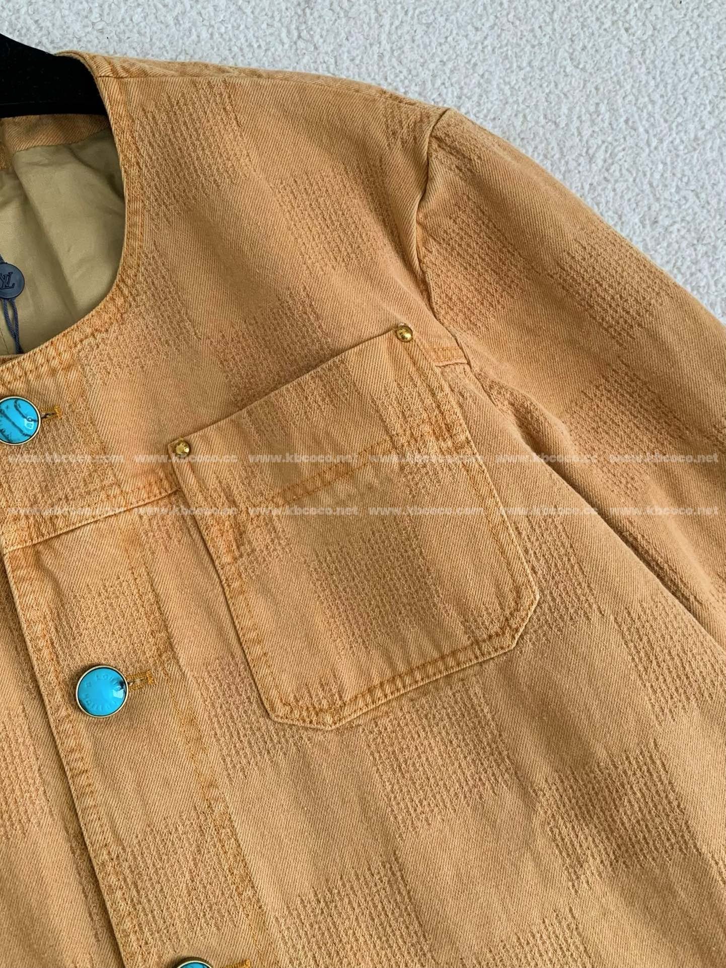 Veste décontractée à col rond et boutonnage simple Louis Vuitton FW24 « #4152 »