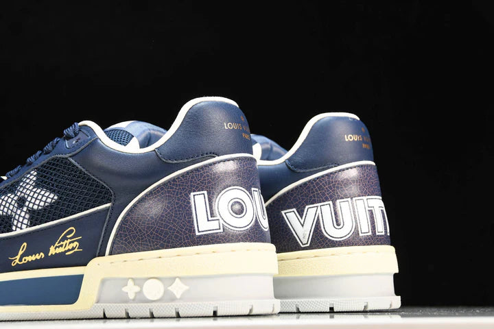 Louis Vuittоп Trainer Low Velcro Strap 'Navy Mesh'