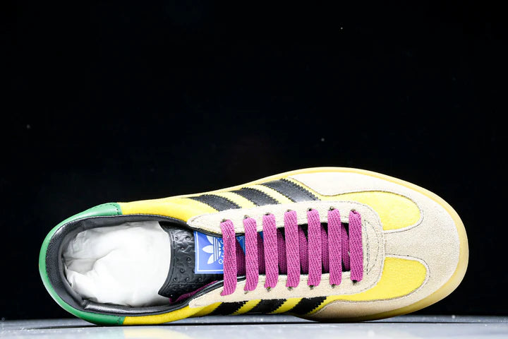 Guссi x Gazelle 'Yellow Green Velvet'