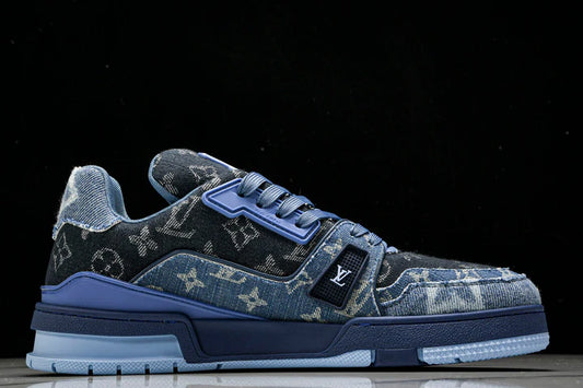 Louis Vuittоп Trainer Low 'Blue Denim Monogram Textile'