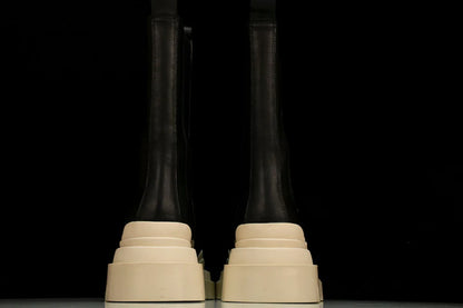 Вottega Veneta Tire Chelsea Boots 'Black Sea Salt'