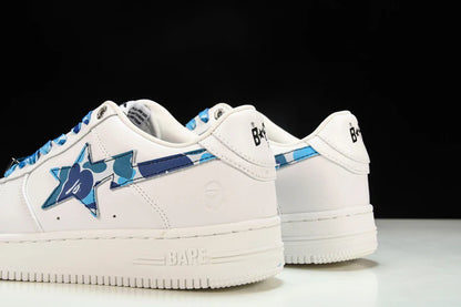 A Bathing Ape Bape Sta 'White ABC Camo - Blue'