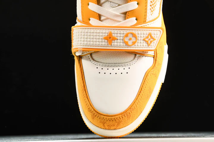 Louis Vuittоп Trainer Low Velcro Strap 'Monogram Denim Yellow'