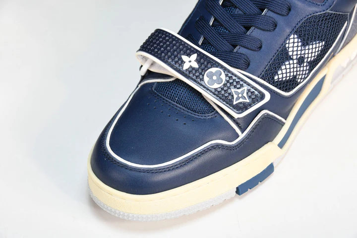 Louis Vuittоп Trainer Low Velcro Strap 'Navy Mesh'