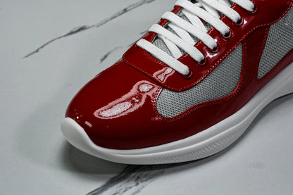 Prada America's Cup Sneaker 'Red Silver'