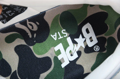 A Bathing Ape Bape Sta ‘White ABC Camo Green'