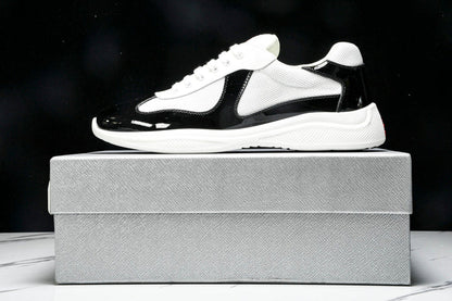 Prada America's Cup Sneaker 'Black Silver White' v2