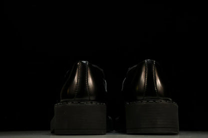 Prada Chocolate Patent Loafers 'Black'