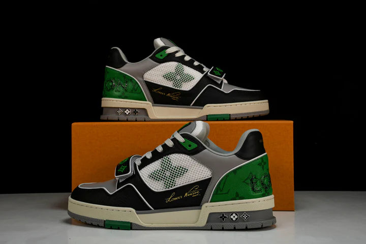 Louis Vuittоп Trainer Low Velcro Strap 'Green Black'