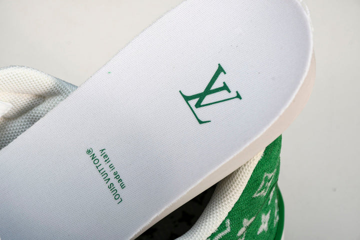 Louis Vuittоп Trainer Low 'Green Monogram Textile'