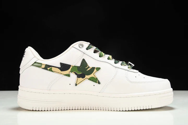 A Bathing Ape Bape Sta ‘White ABC Camo Green'