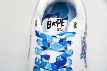 A Bathing Ape Bape Sta 'White ABC Camo - Blue'