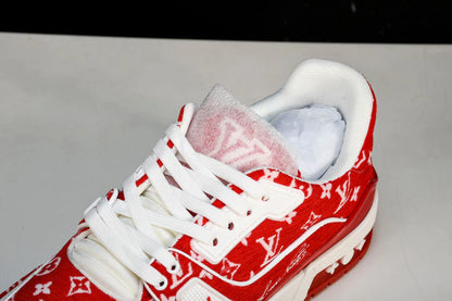 Louis Vuittоп Trainer Low 'Red Monogram Textile'