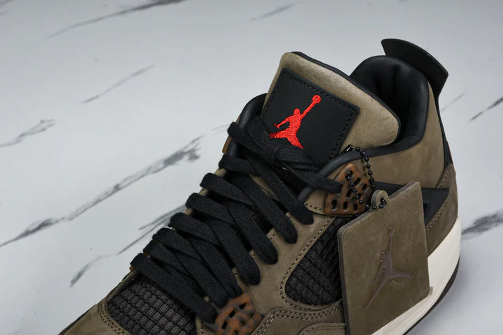 Travis Scott AJ4 Retro 'Olive Mocha' (Friends & Family)