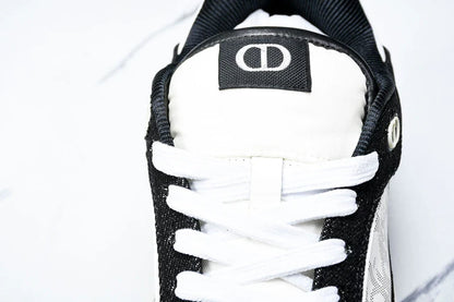 D1or B27 Low Galaxy Leather 'Black White'