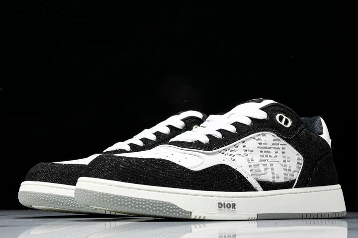 D1or B27 Low Galaxy Leather 'Black White'