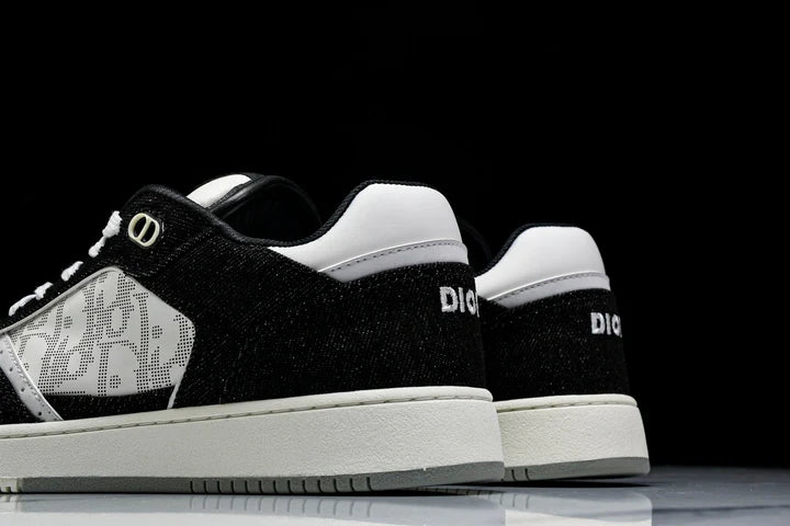 D1or B27 Low Galaxy Leather 'Black White'