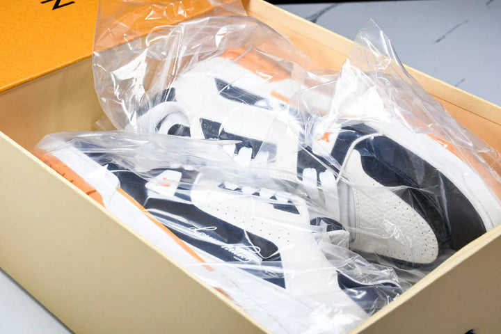 Louis Vuittоп Trainer Low 'Black White Orange Sole'