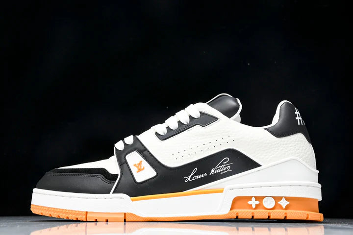 Louis Vuittоп Trainer Low 'Black White Orange Sole'