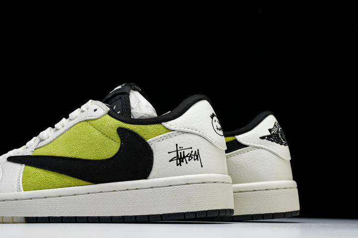 Travis Scott AJ1 Low x Stussy 'Bright Cactus' (Custom)