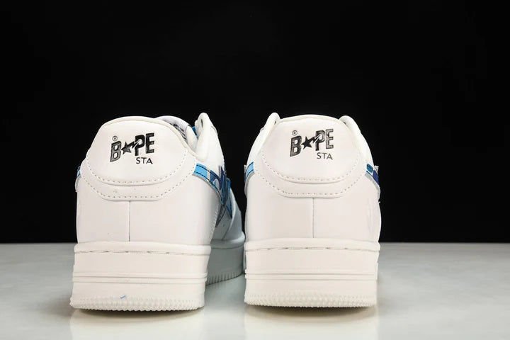 A Bathing Ape Bape Sta 'White ABC Camo - Blue'