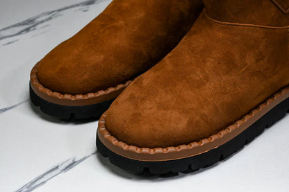 Prada Suede Booties 'Brown'